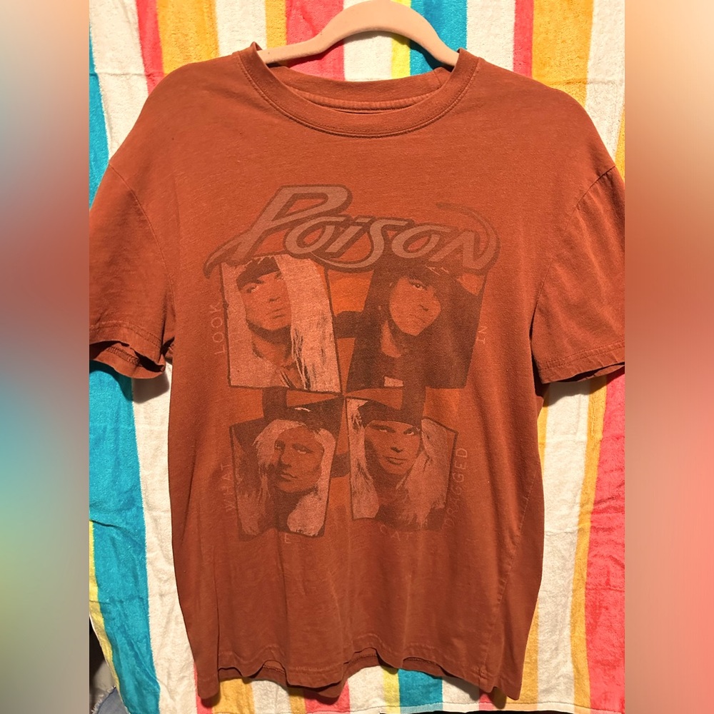 VINTAGE POISON BAND TEE SHIRT